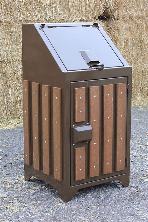 metal bear box for trash|commercial bear proof trash cans.